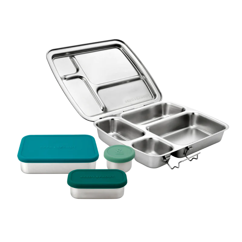CrunchBox™ Lunch Box | 3 Pot Set