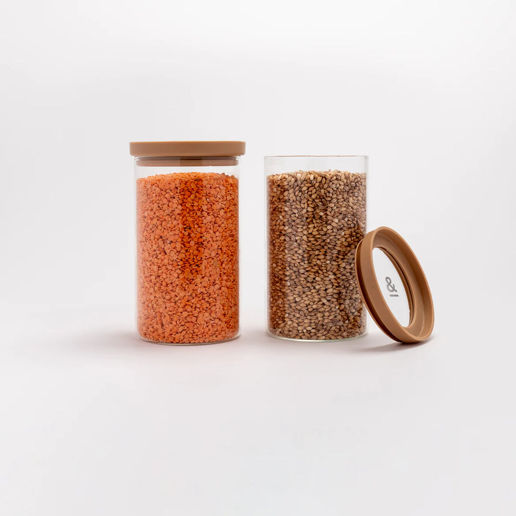 Wategos Glass Pantry Jars - Praline