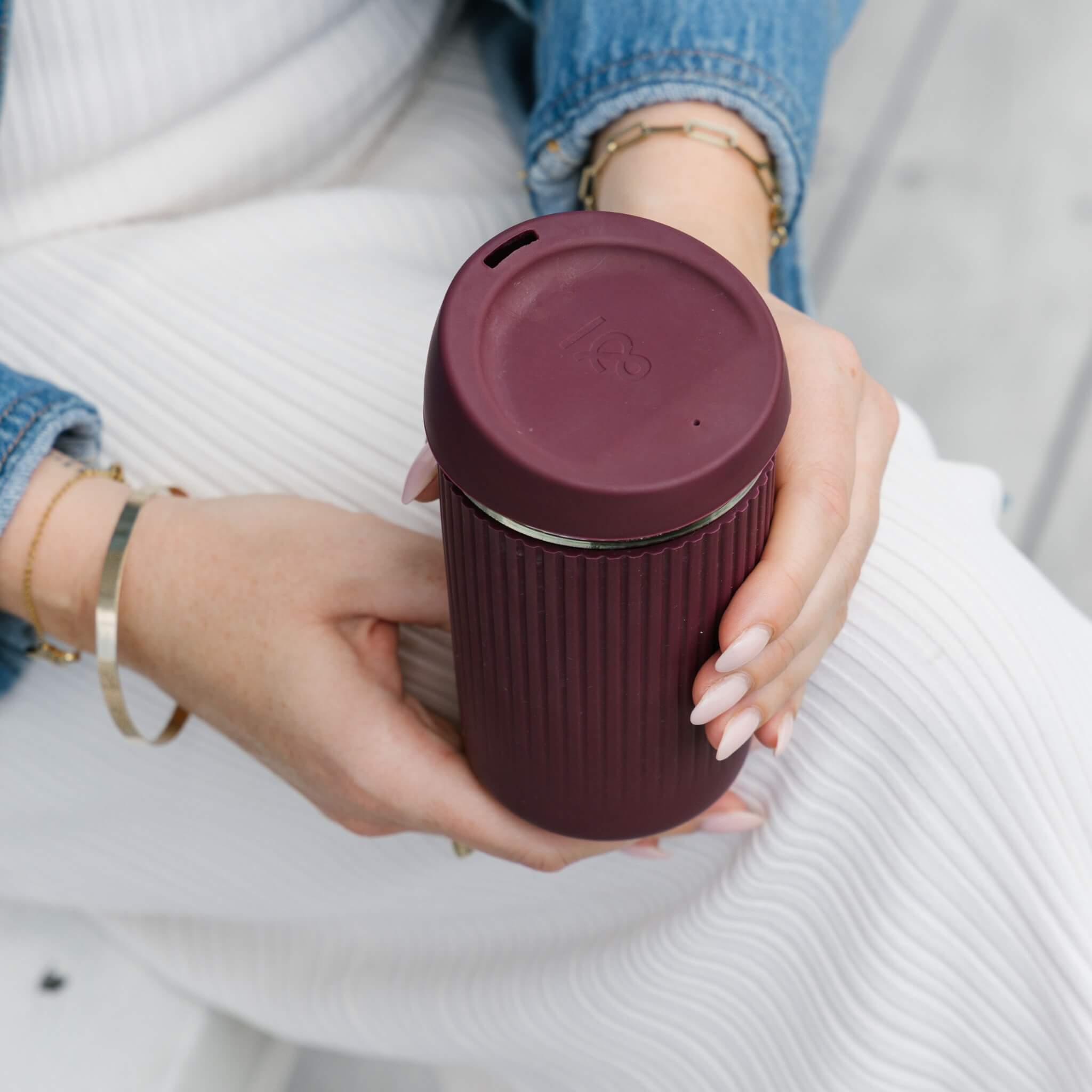 Reusable Glass Coffee Cup | 8oz