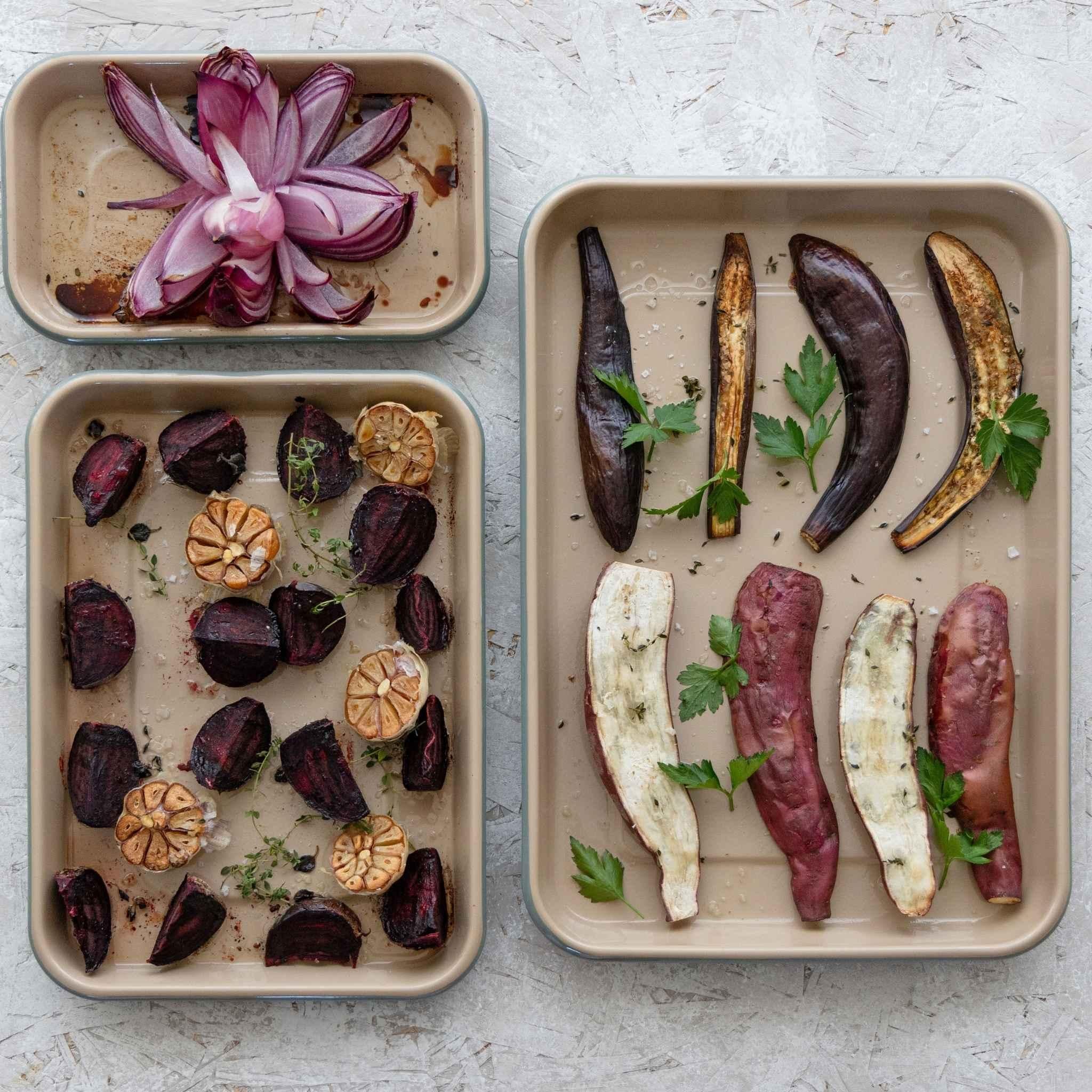 Enamel Baking Tray Set | 3 Piece