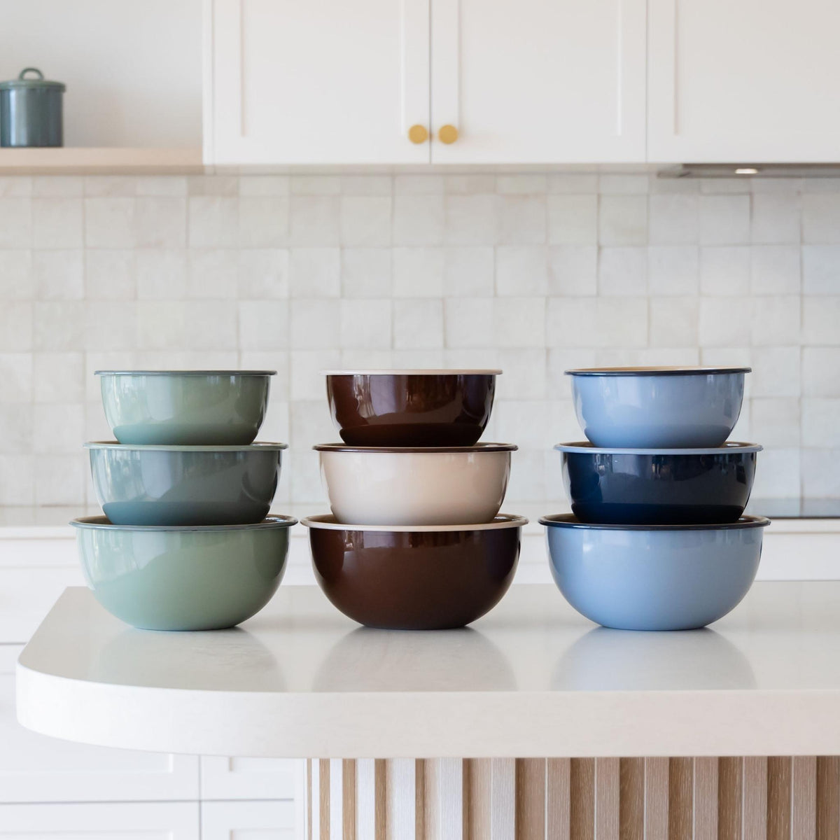 Enamel Serving Bowl Set