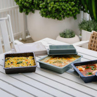 Enamel Covered Roasting Dish Set  | 2 Piece