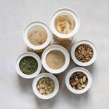 Wategos Round Glass Pantry Jars | Oat Milk