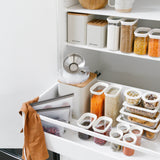 Tallow Rectangle Glass Pantry Jars | 2pk