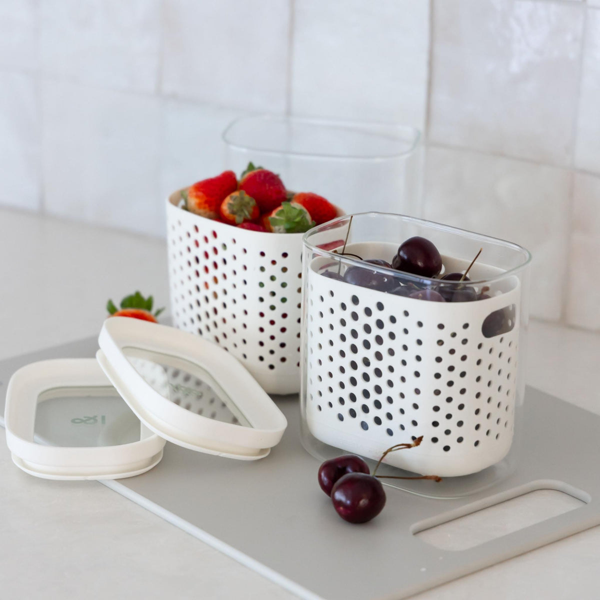 Wash & Store Jar Set with Inserts