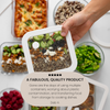 Glass Food Containers | Square Mixed 3pk