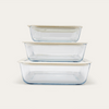 Glass Food Containers | Square Mixed 3pk