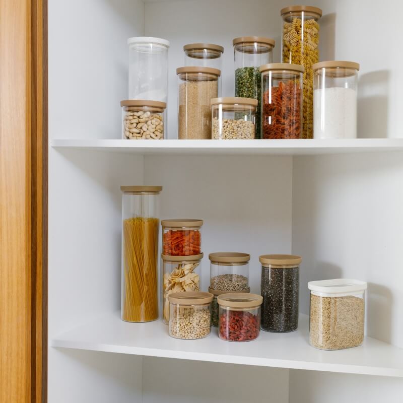 Glass Pantry Storage Jars