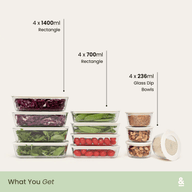 Meal Prep Containers Rectangle | 12pk