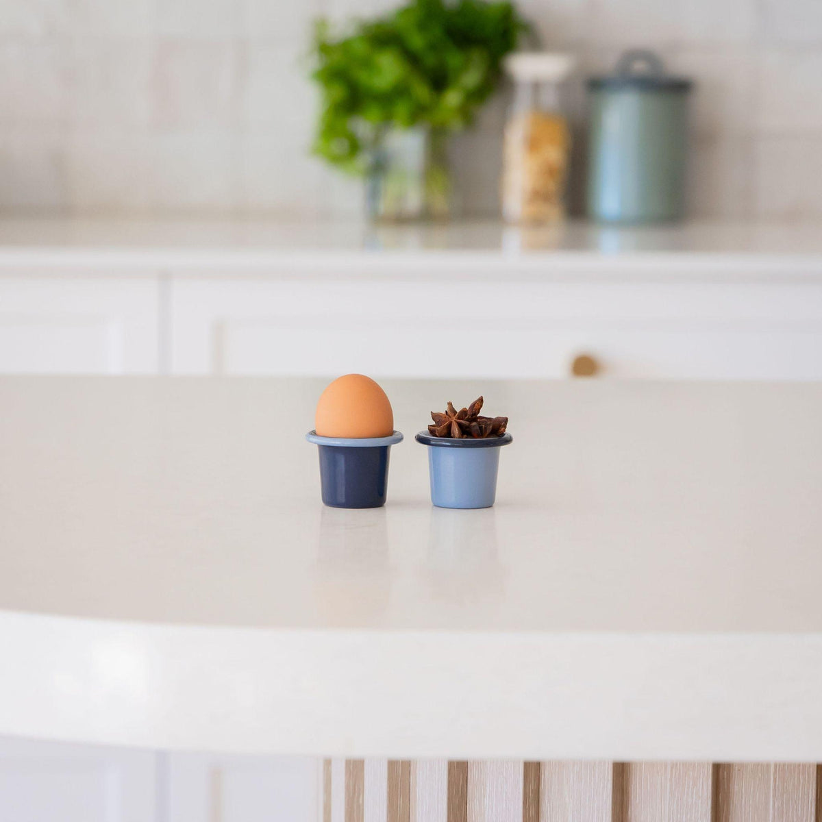 Enamel Egg Cup Set