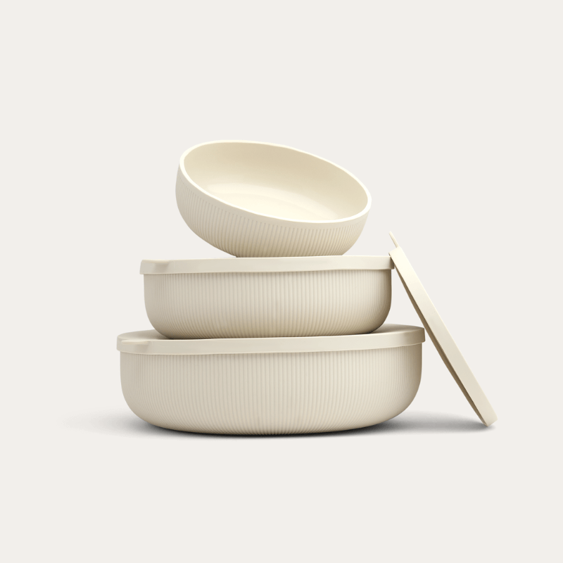 SECONDS: Silicone Nesting Bowl Set of 3 - Mushroom