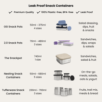 Tufferware Snack Container | 3 sizes