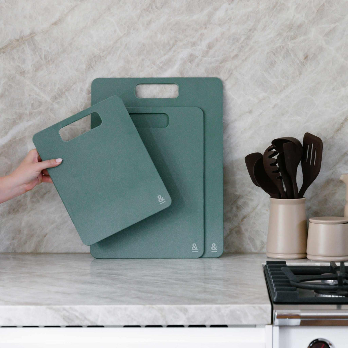 Wood Cellulose Chopping Board Set
