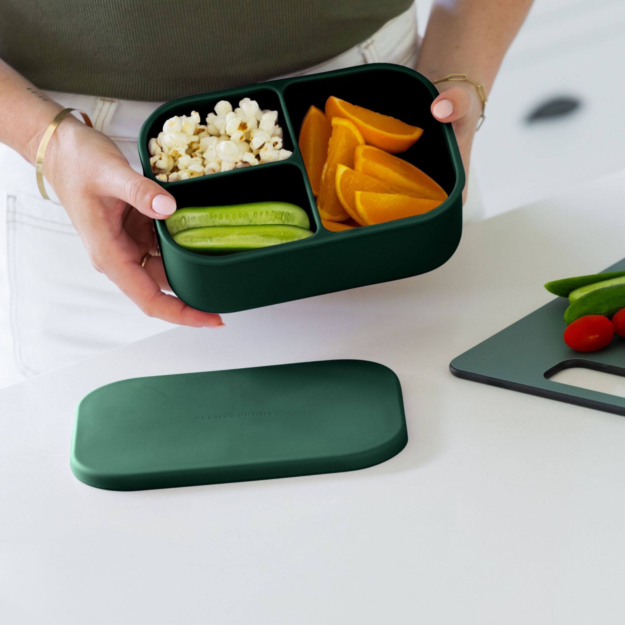 JapanBargain Set Of 3 Silicone Animal Shaped Food Containers For Bento Boxes
