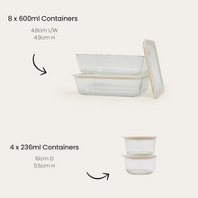 Lunch Prep Containers | 12pk Pre Order