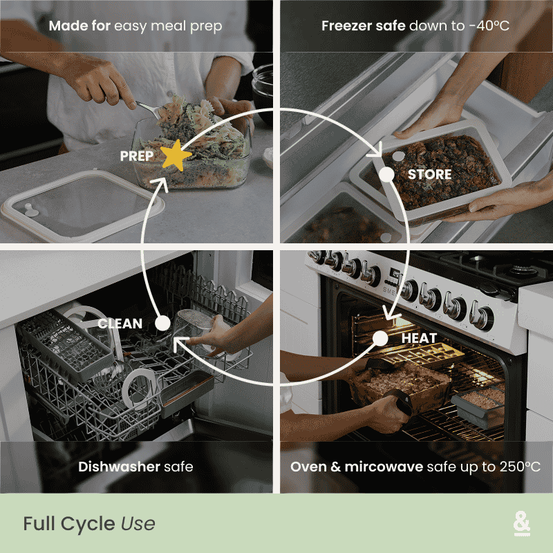 Meal Prep Containers Rectangle | 12pk