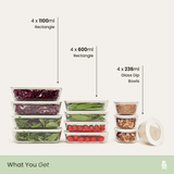 Meal Prep Containers Rectangle | 12pk