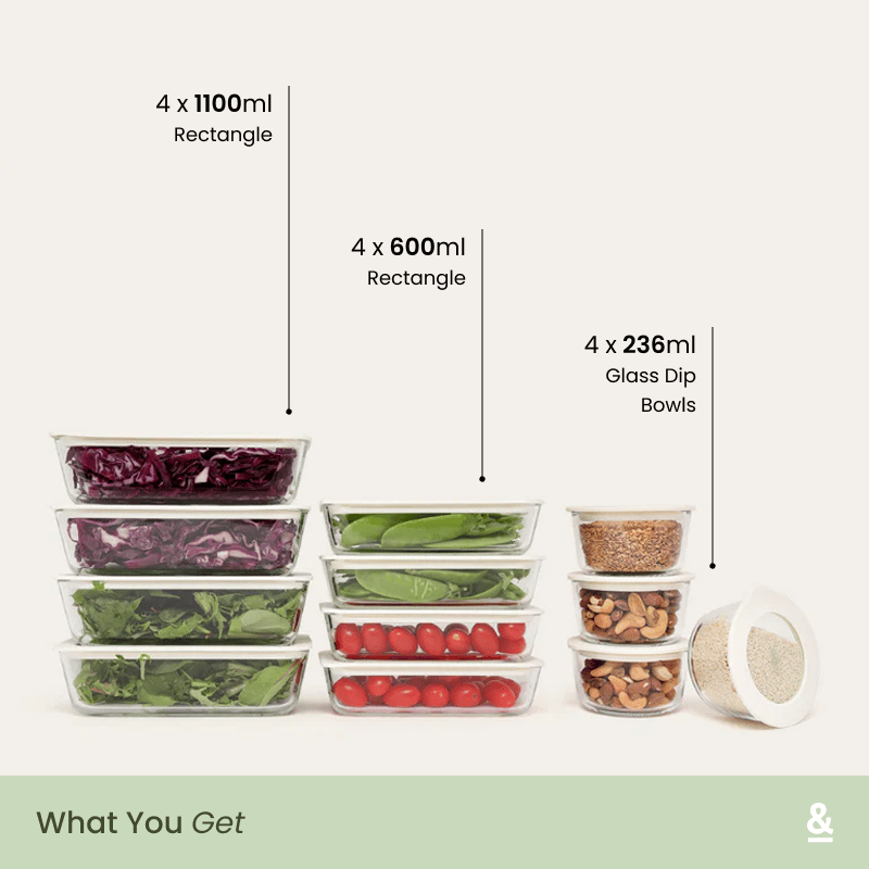 Meal Prep Containers Rectangle | 12pk