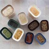 Tallow Rectangle Glass Pantry Jars | Lids Only