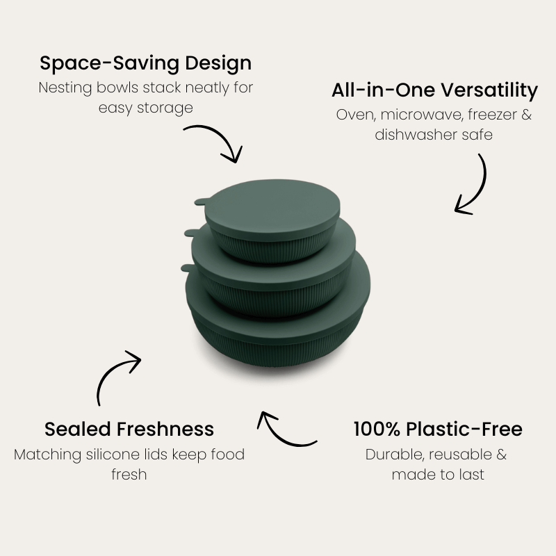 Silicone Nesting Bowl Set of 3