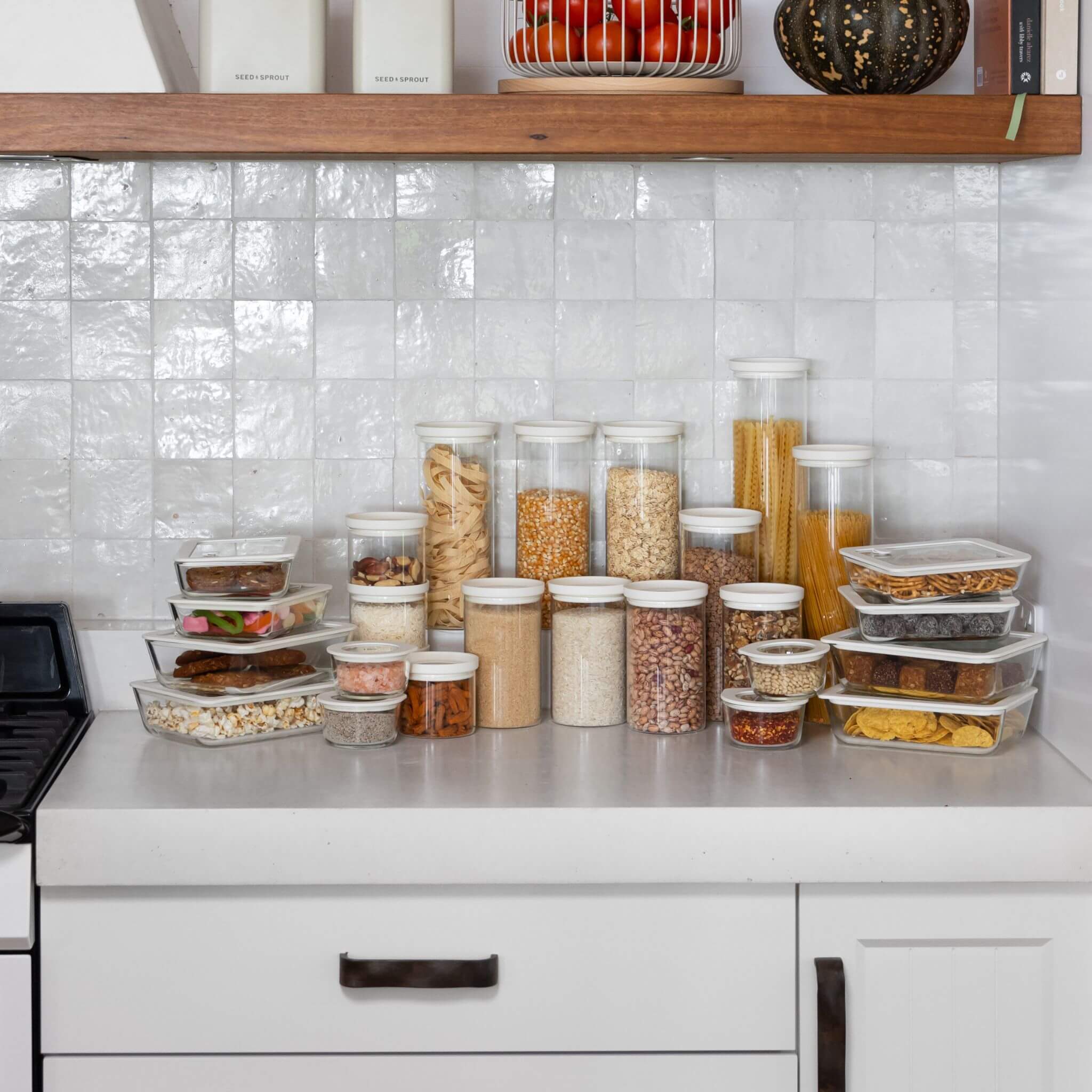 Glass Food Containers | Rectangle 2pk