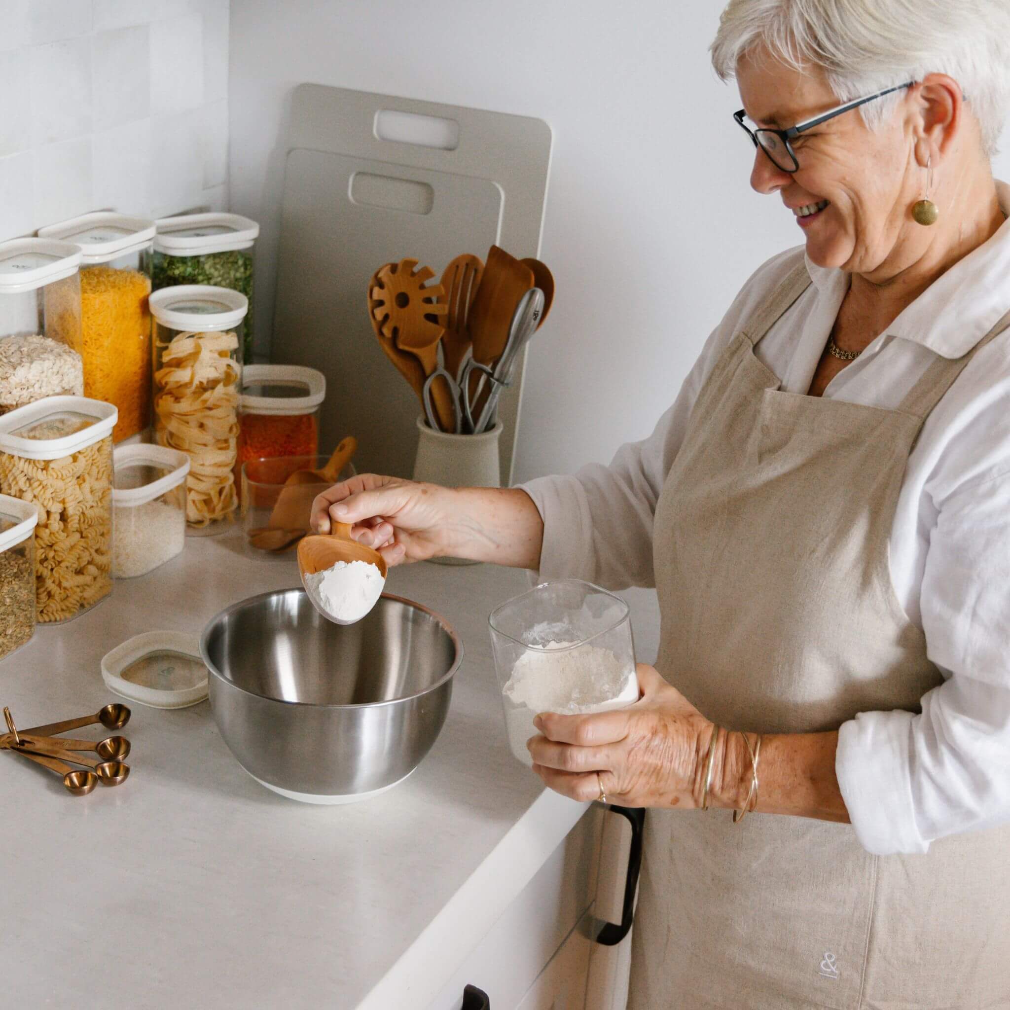 Newrybar Square Glass Pantry Jars | 2pk