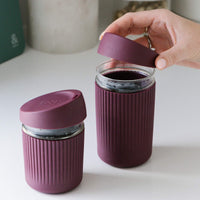 Reusable Glass Coffee Cup | 12oz