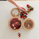 SECONDS: Glass Food Containers | Round Mixed 3pk | Praline