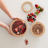 SECONDS: Glass Food Containers | Round Mixed 3pk | Praline
