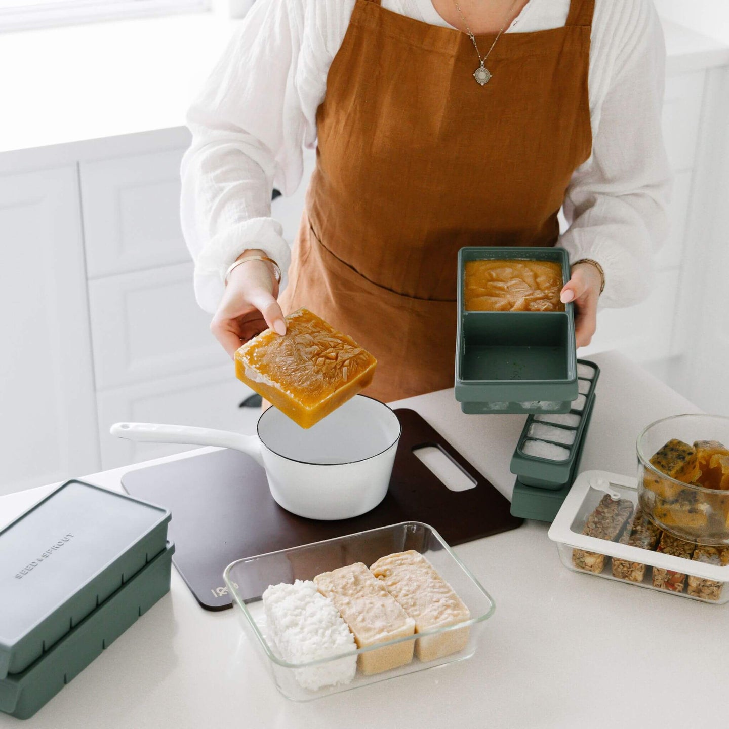 Meal Prep Freezer Tray Set