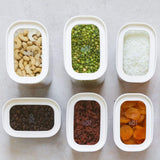 Tallow Rectangle Glass Pantry Jars | 2pk