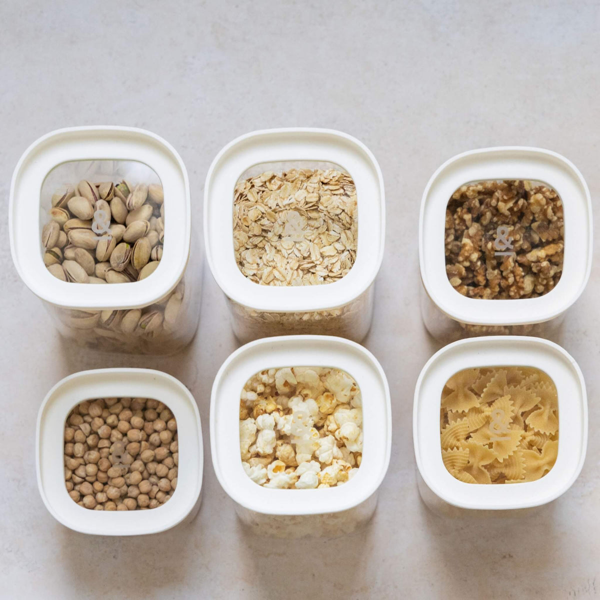 Newrybar Square Pantry Jars | Stackable Glass Pantry Containers