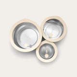 Stainless Steel and Glass Food Containers | Round Mixed 3pk
