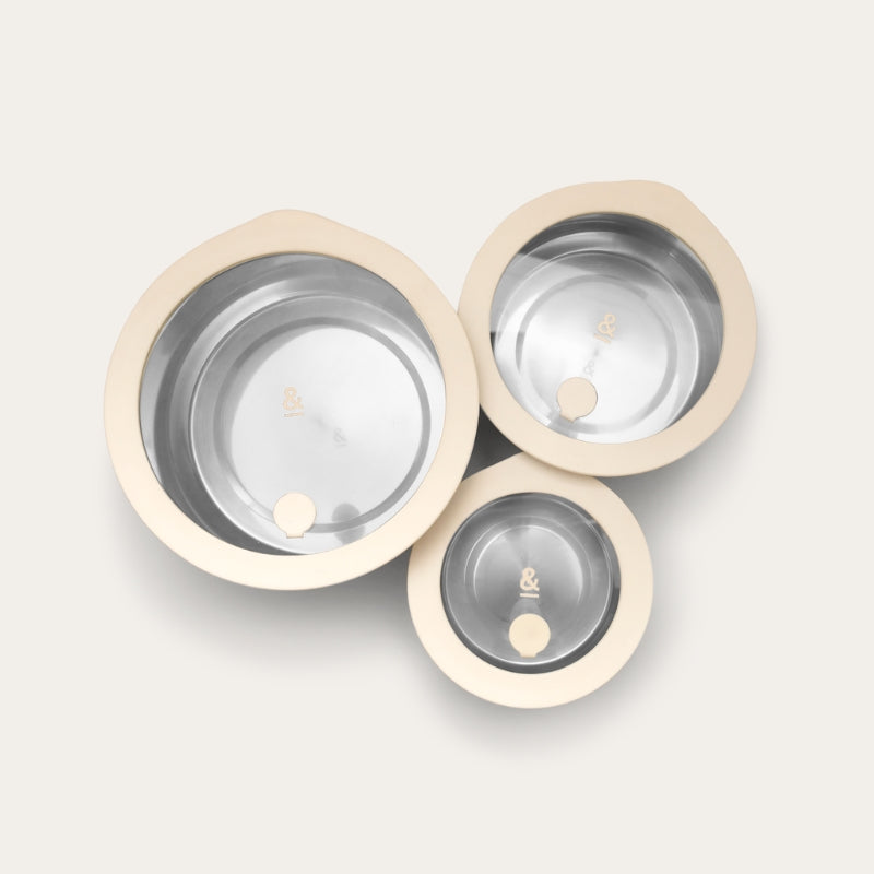 Stainless Steel and Glass Food Containers | Round Mixed 3pk