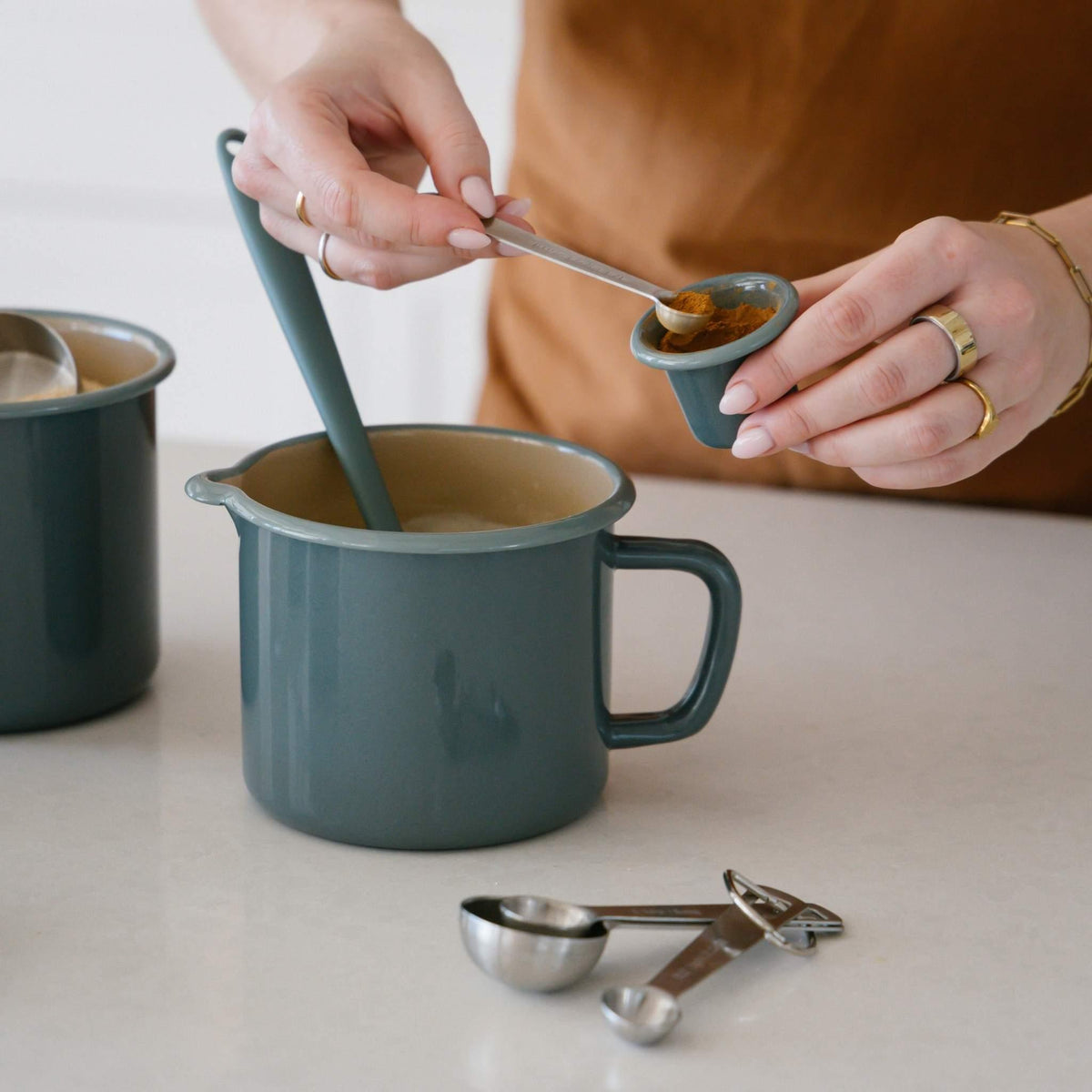 Enamel Egg Cup Set