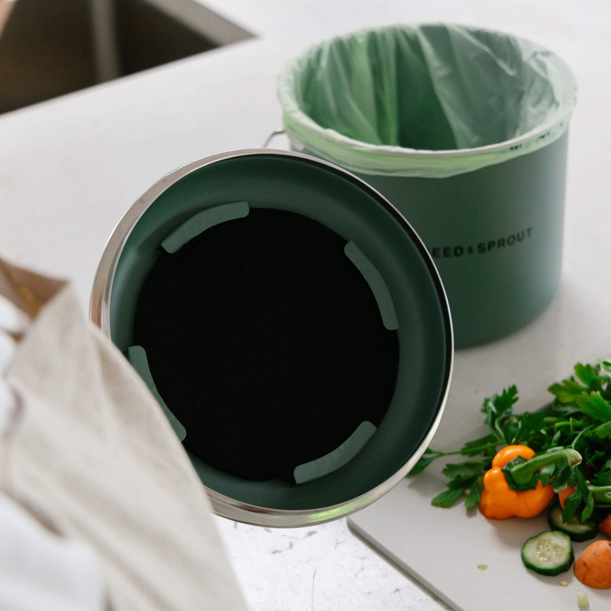 Kitchen Compost Bin | Eucalyptus