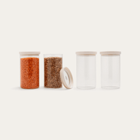 Wategos Round Glass Pantry Jars Multibuy