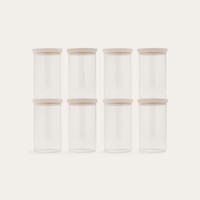 Wategos Round Glass Pantry Jars Multibuy