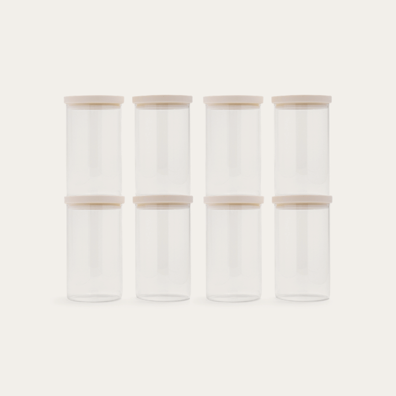 Wategos Round Glass Pantry Jars Multibuy
