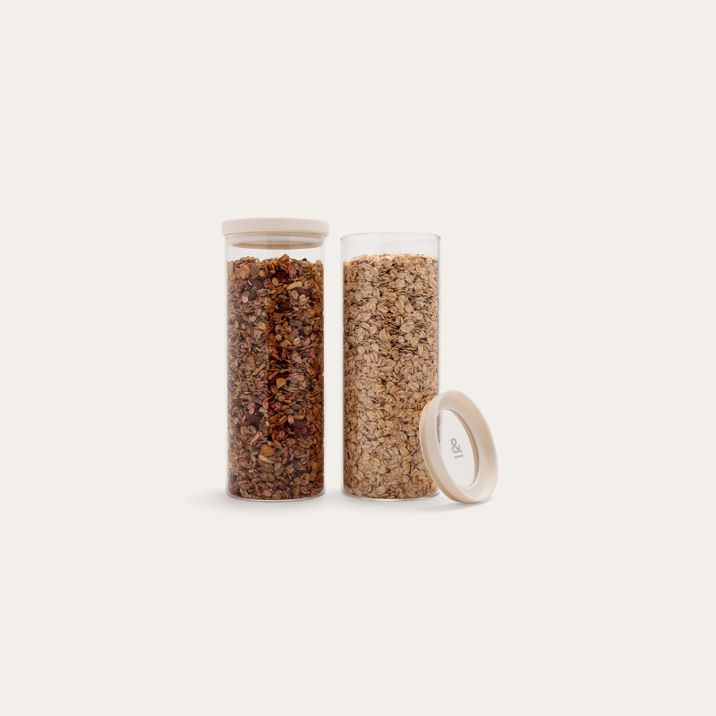 Wategos Round Glass Pantry Jars Multibuy