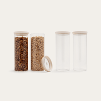 Wategos Round Glass Pantry Jars Multibuy
