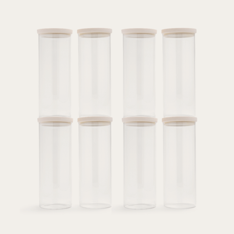 Wategos Round Glass Pantry Jars Multibuy