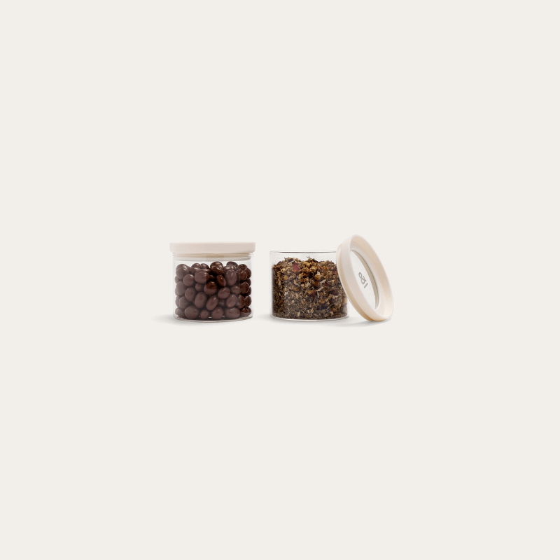Wategos Round Glass Pantry Jars Multibuy