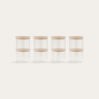 Wategos Round Glass Pantry Jars Multibuy