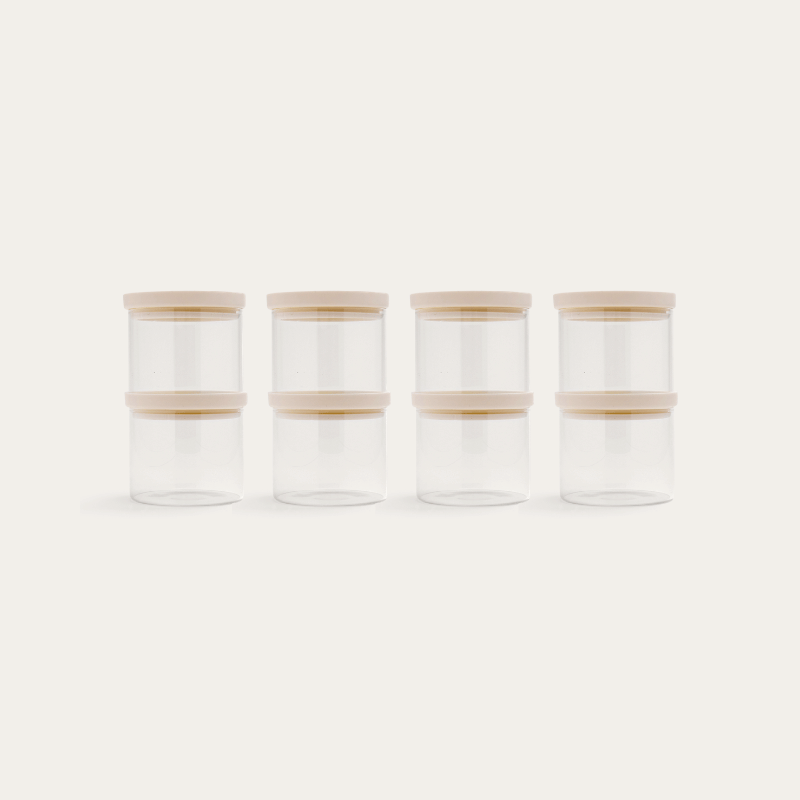 Wategos Round Glass Pantry Jars Multibuy