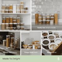 Wategos Round Glass Pantry Storage Jars
