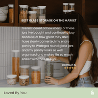 Wategos Round Glass Pantry Storage Jars