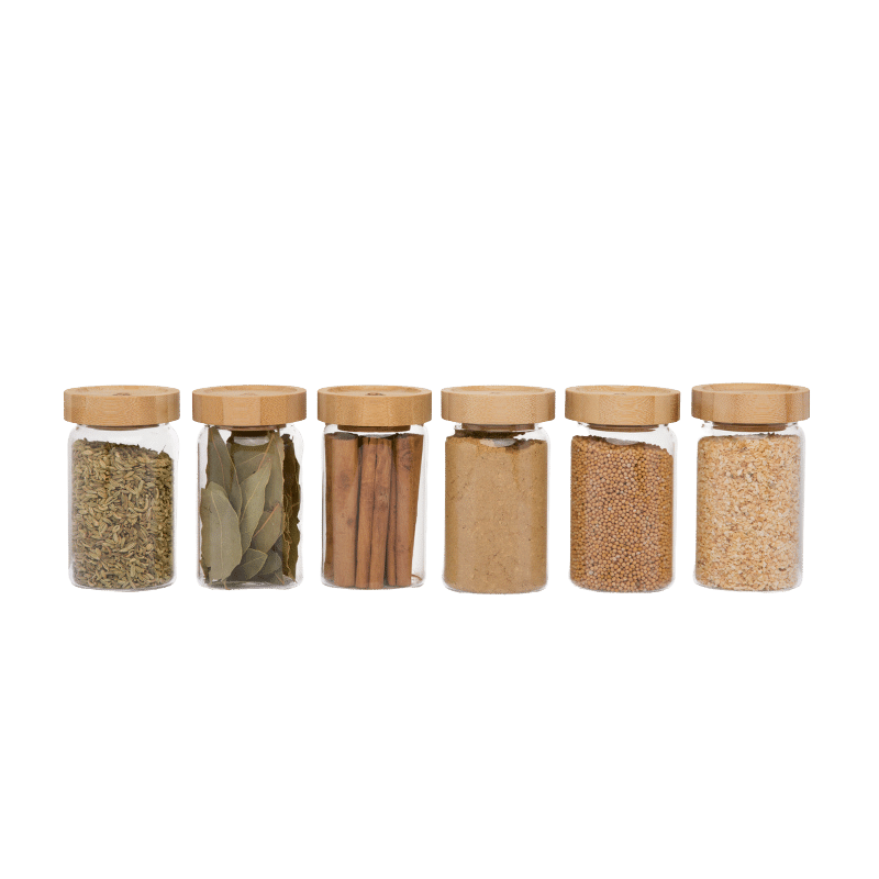 Spice Jars Set of 6 Seed & Sprout